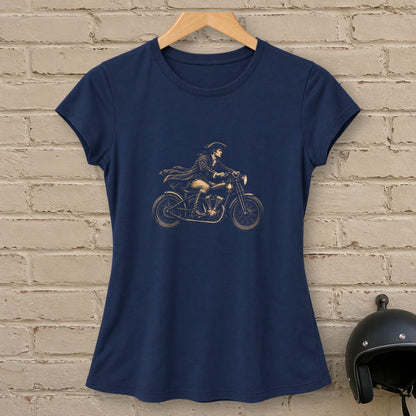 Paul Revere Midnight Ride Women's T-Shirt - Navy - brick