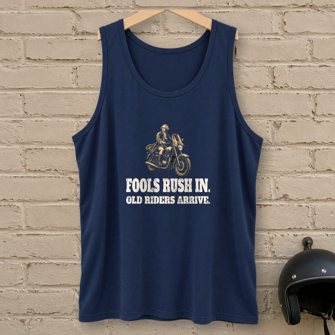 Alexander Pope Old Riders Arrive Tank Top - Navy - brick