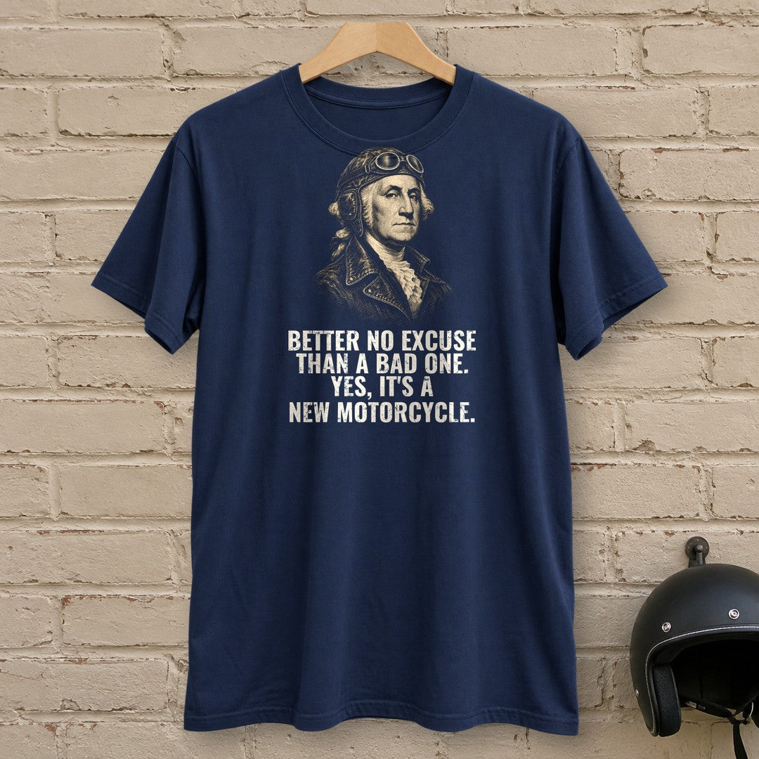 George Washington Better No Excuse T-Shirt - Navy - brick