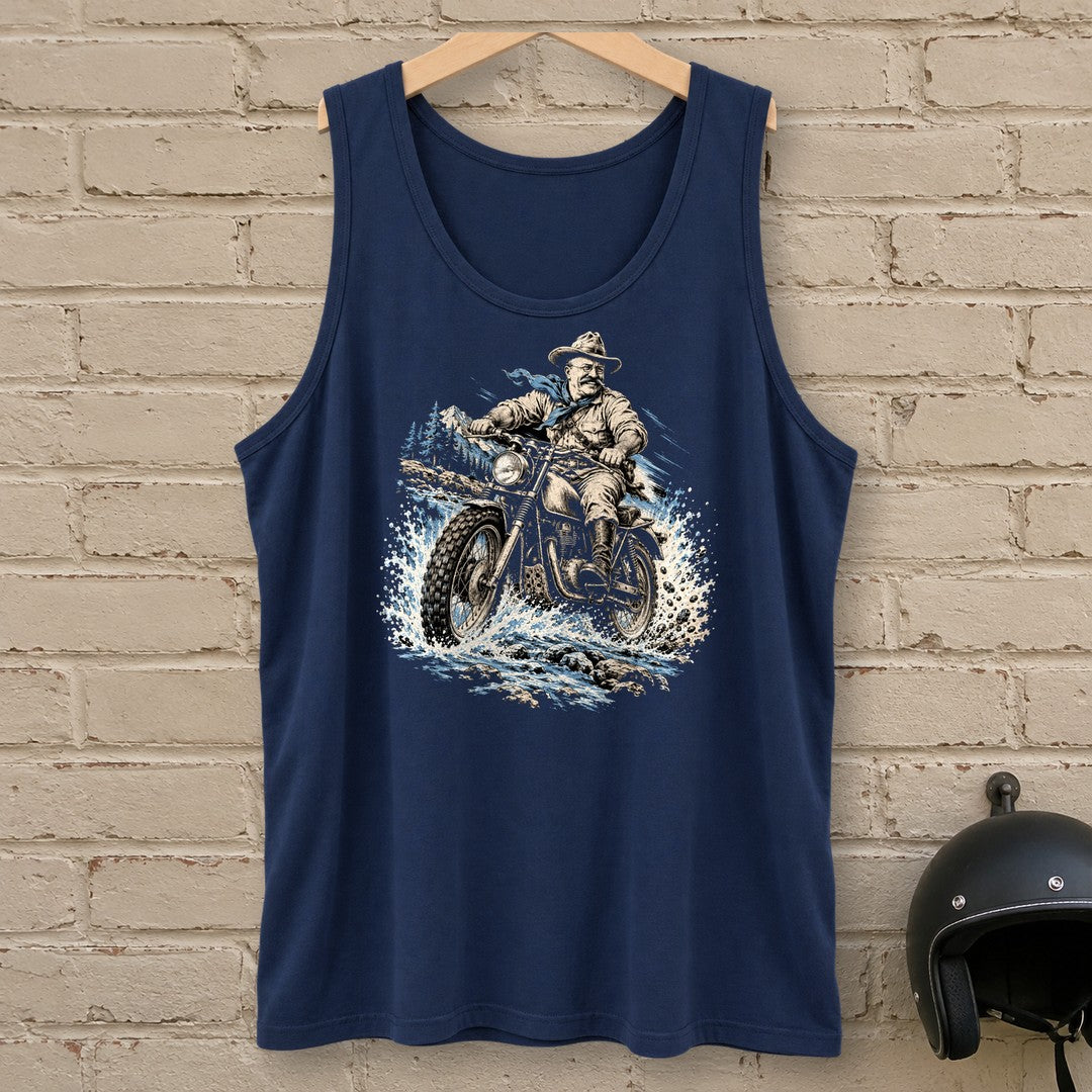 Theodore Roosevelt River Crossing Tank Top - Navy - brick