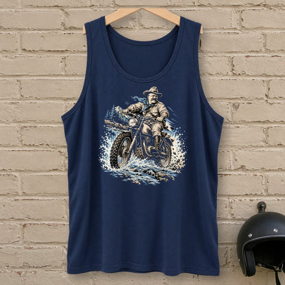 Theodore Roosevelt River Crossing Tank Top - Navy - brick