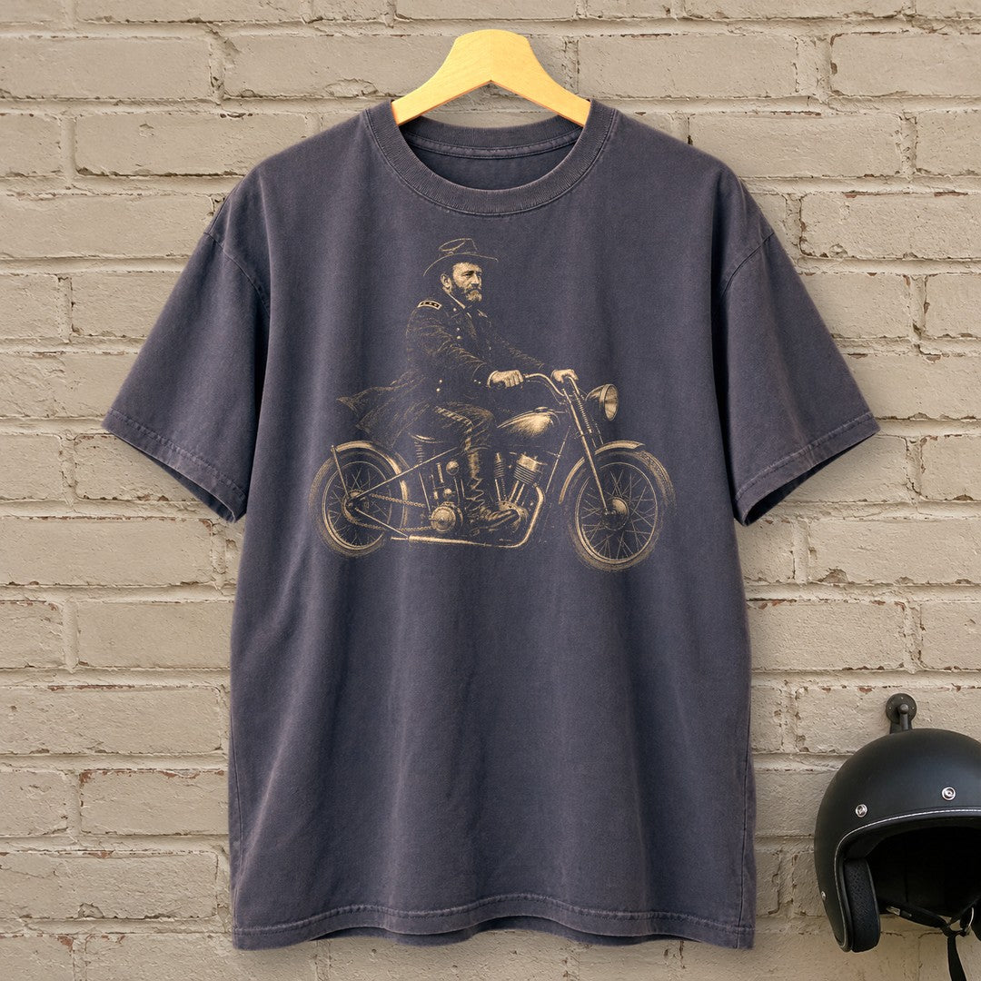 Ulysses S. Grant Bobber Premium T-Shirt - Navy - brick