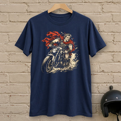 Julius Caesar Rides T-Shirt - Navy - brick