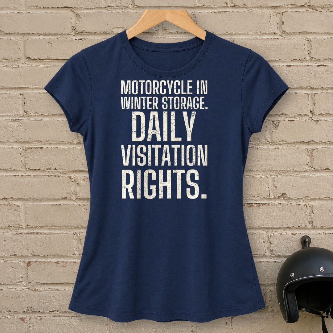 Daily Visitation Rights Women's T-Shirt - Navy - brick