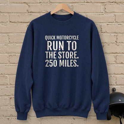 Quick Store Run Crewneck Sweatshirt - Navy - brick