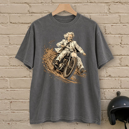 Mark Twain Dirt Track Premium T-Shirt - Pepper - brick