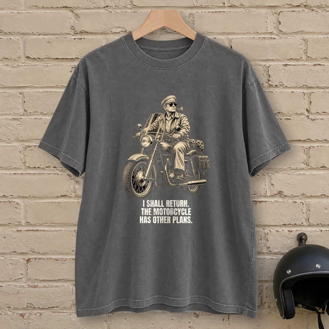 Douglas MacArthur Motorcycle Has Other Plans Premium T-Shirt - Pepper - brick