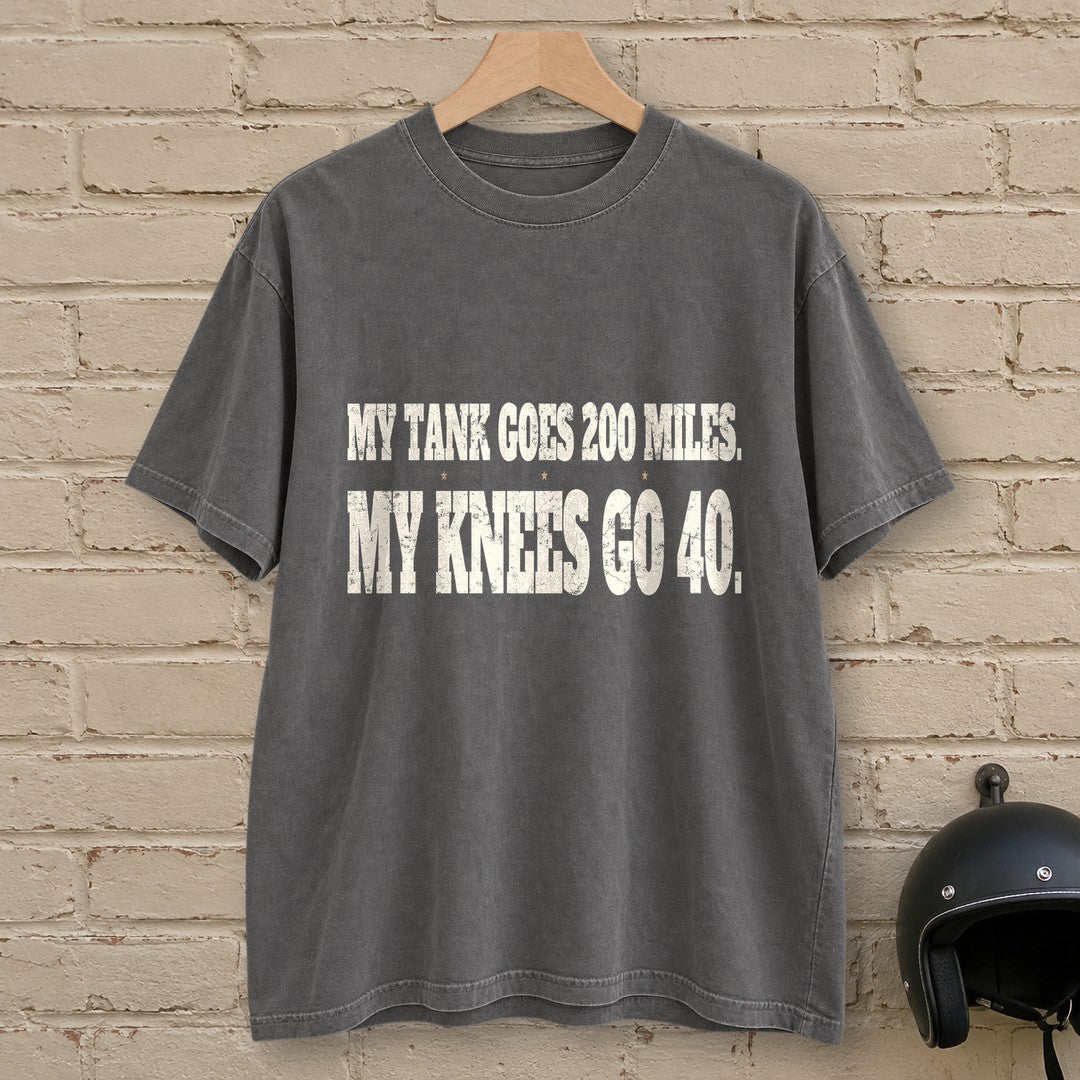 Knees Go Forty Premium T-Shirt - Pepper - brick