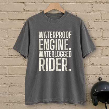 Waterlogged Rider Premium T-Shirt - Pepper - brick